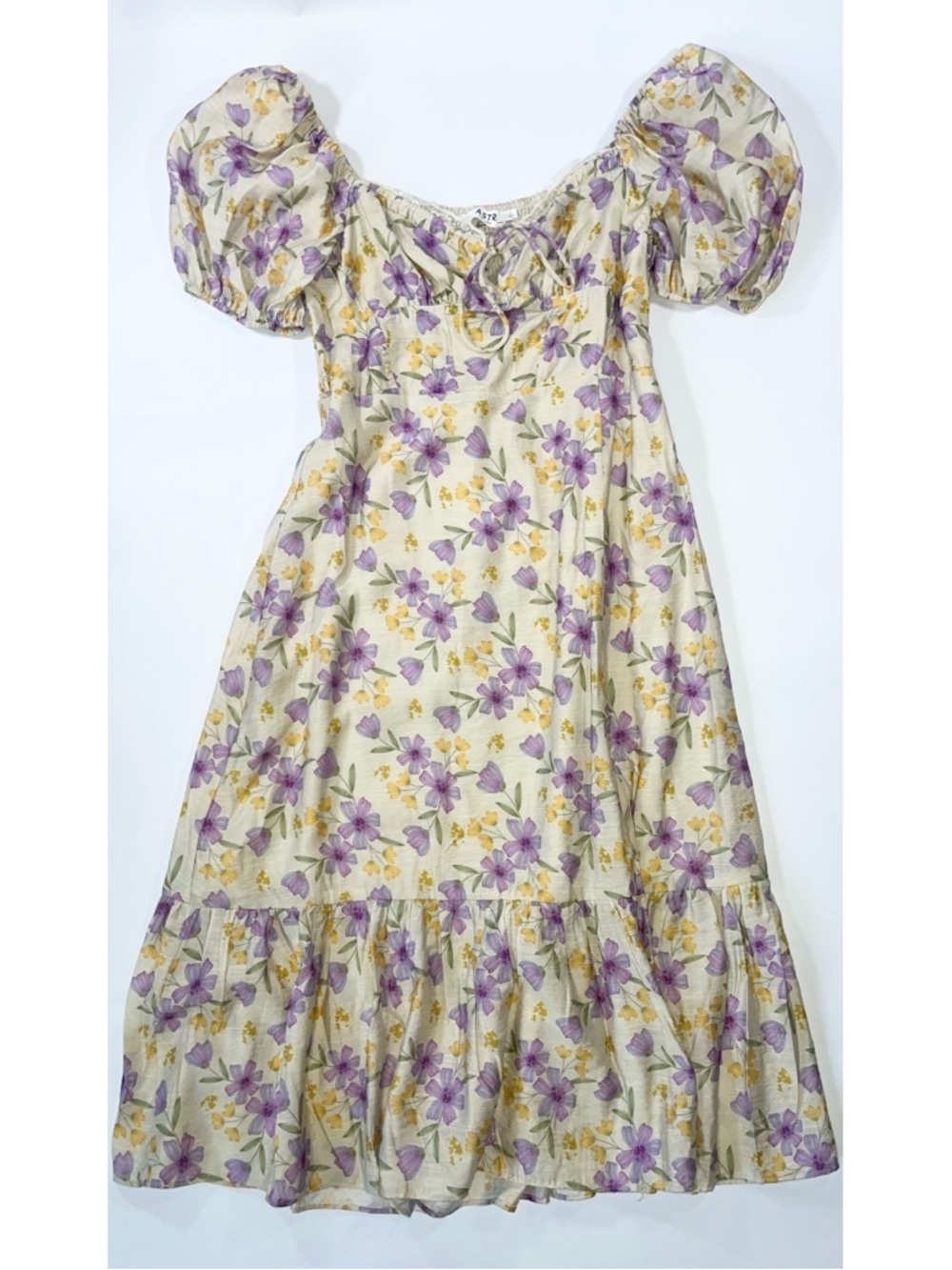 ASTR the Label Milkmaid Floral Dress (Size: L) - Picture 6 of 7
